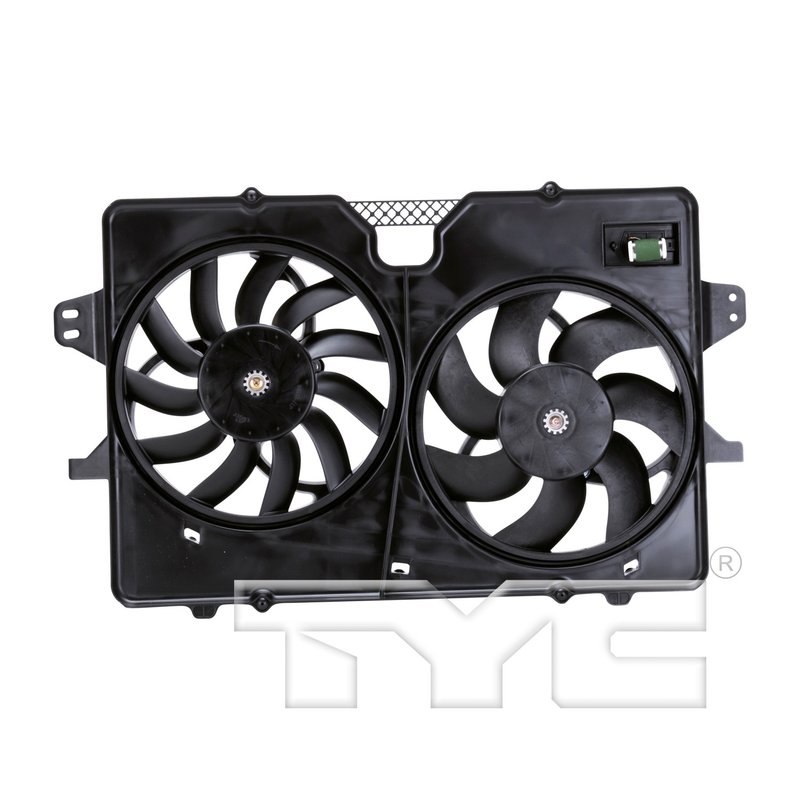 TYC 622120 Dual Radiator and Condenser Fan Assembly