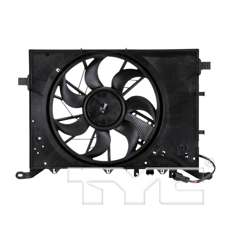 TYC 622140 Dual Radiator and Condenser Fan Assembly