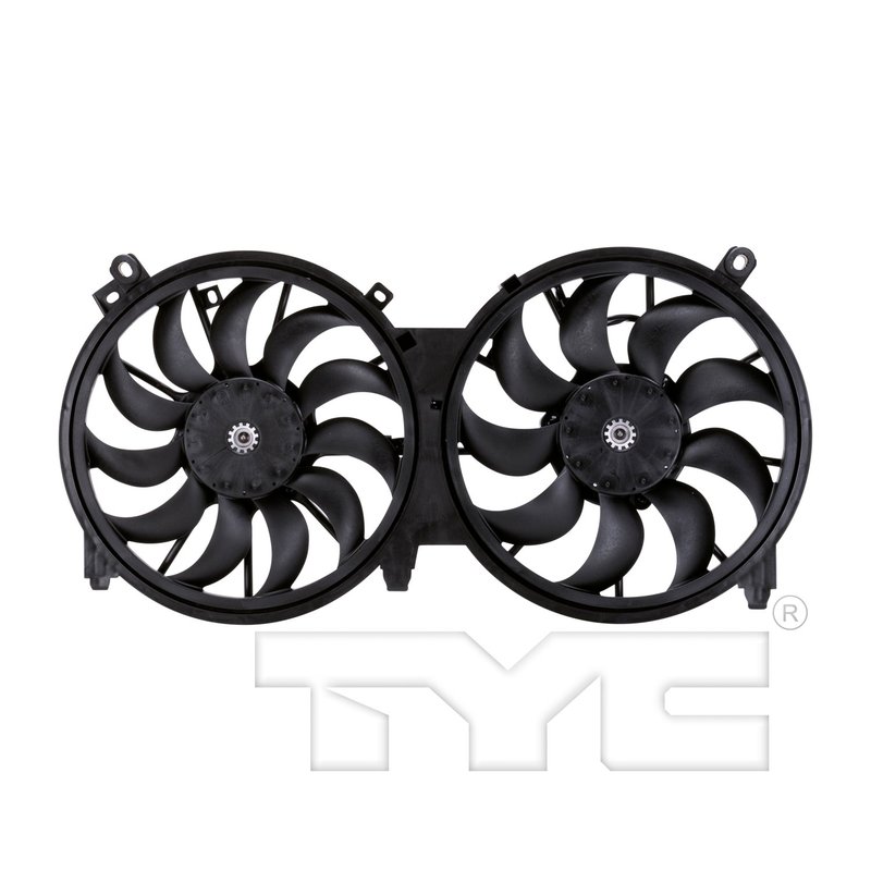 TYC 622150 Dual Radiator and Condenser Fan Assembly