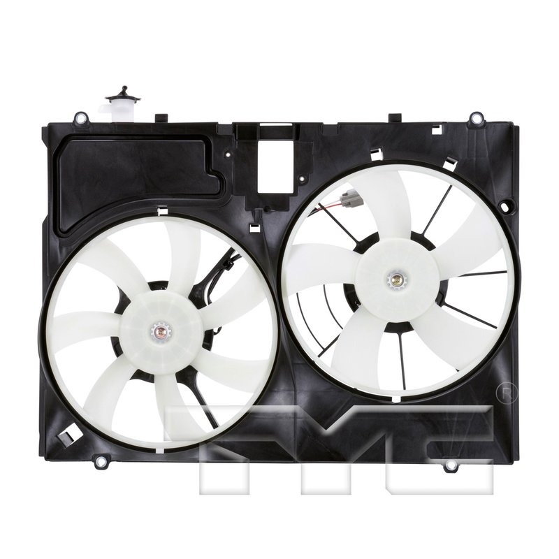 TYC 622190 Dual Radiator and Condenser Fan Assembly