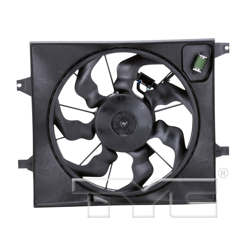 TYC 622240 Dual Radiator and Condenser Fan Assembly