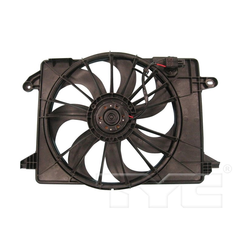TYC 622550 Dual Radiator and Condenser Fan Assembly