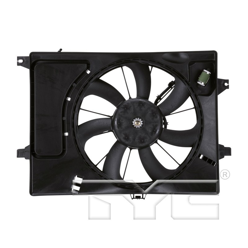 TYC 622600 Dual Radiator and Condenser Fan Assembly