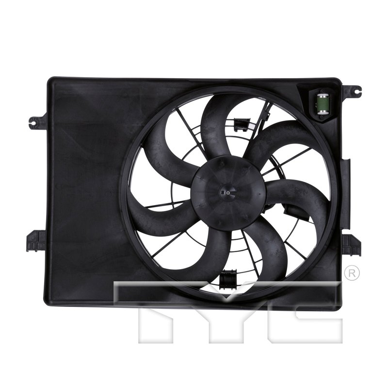 TYC 622700 Dual Radiator and Condenser Fan Assembly