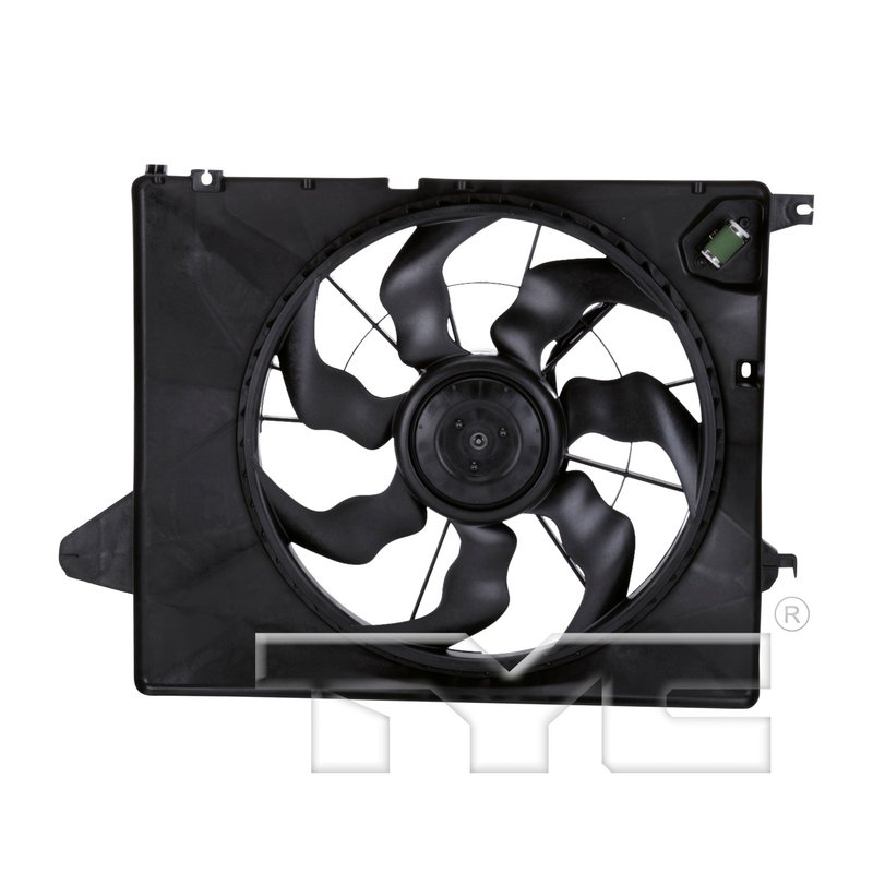 TYC 622730 Dual Radiator and Condenser Fan Assembly