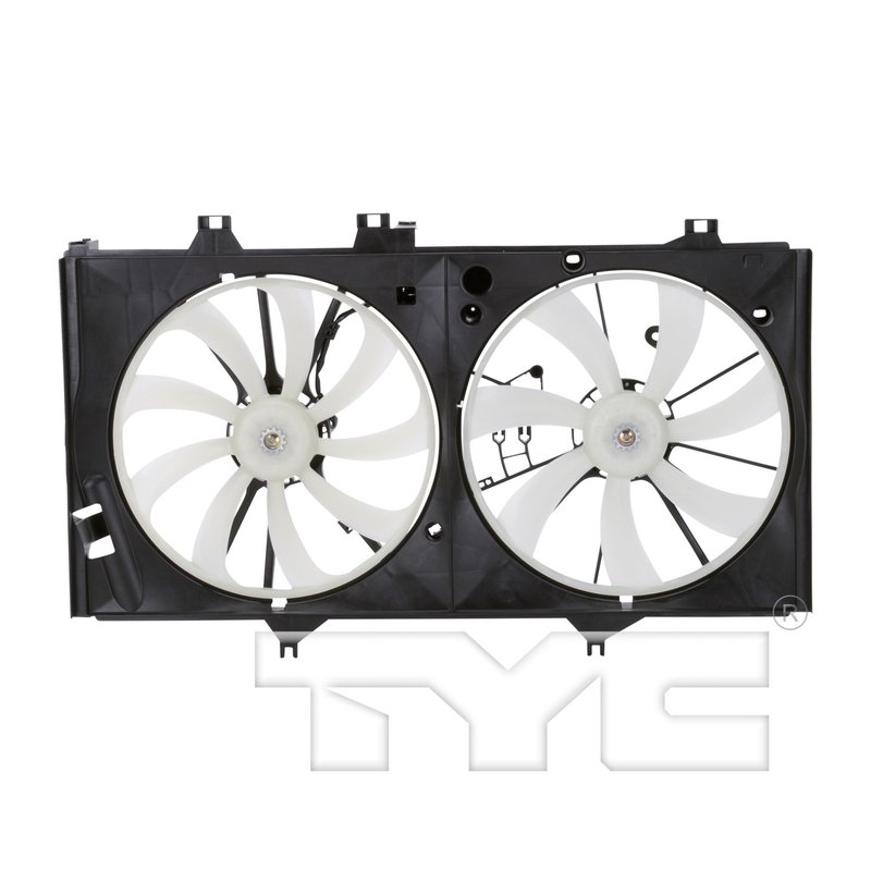 TYC 622760 Dual Radiator and Condenser Fan Assembly