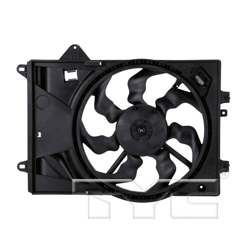 TYC 622840 Dual Radiator and Condenser Fan Assembly