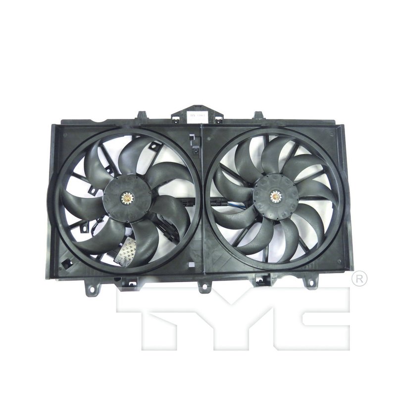 TYC 623080 Dual Radiator and Condenser Fan Assembly