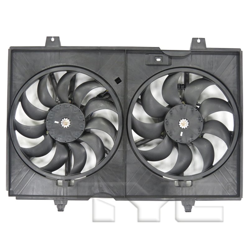 TYC 623490 Dual Radiator and Condenser Fan Assembly