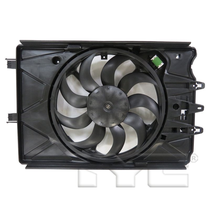 TYC 623560 Dual Radiator and Condenser Fan Assembly