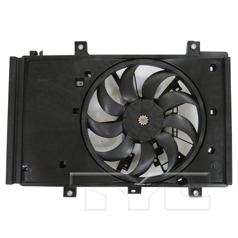 TYC 623640 Dual Radiator and Condenser Fan Assembly