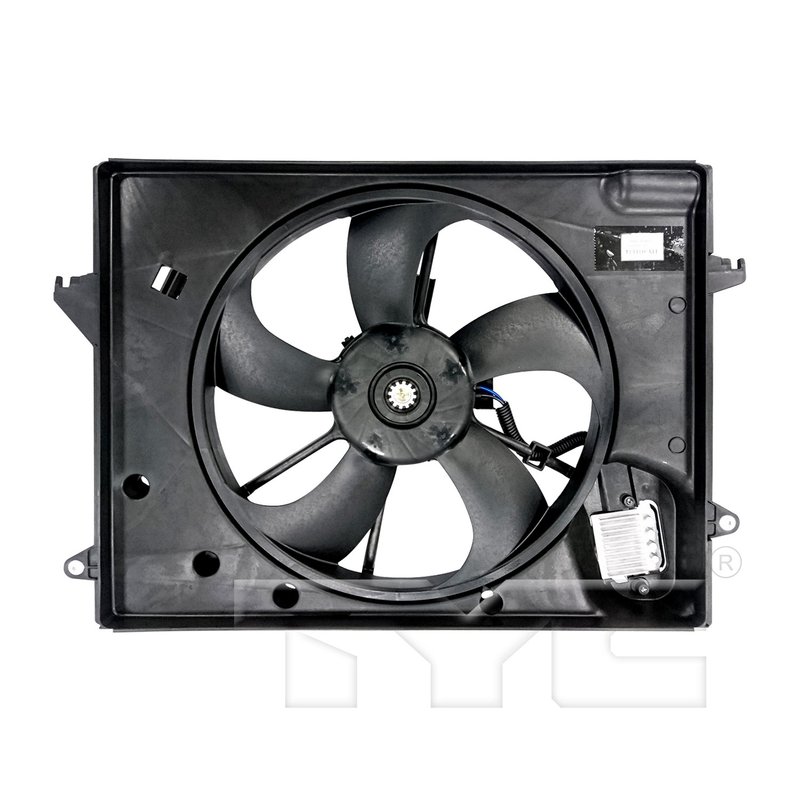 TYC 623700 Dual Radiator and Condenser Fan Assembly