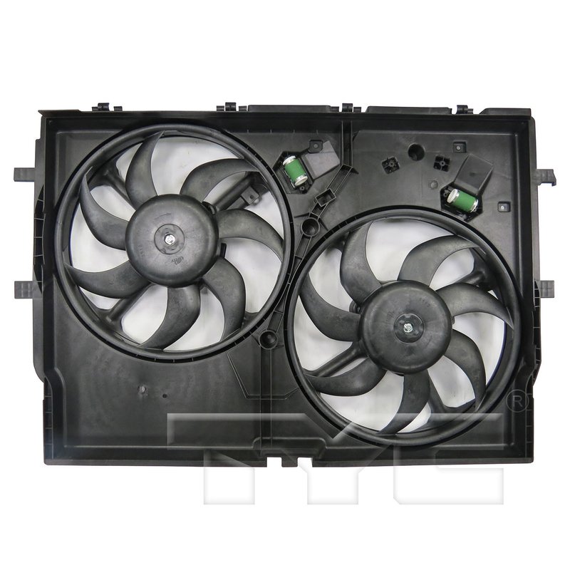 TYC 623730 Dual Radiator and Condenser Fan Assembly