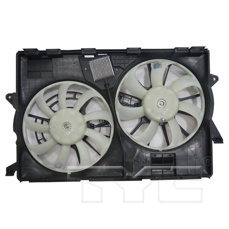 TYC 623850 Dual Radiator and Condenser Fan Assembly