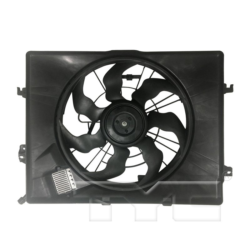 TYC 623950 Dual Radiator and Condenser Fan Assembly