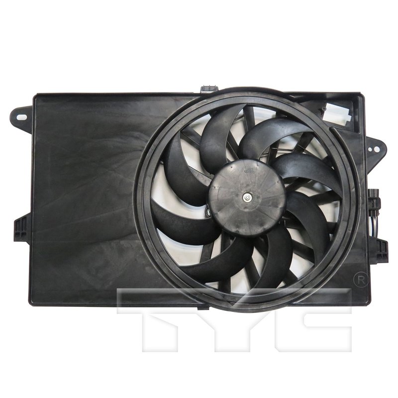 TYC 624010 Dual Radiator and Condenser Fan Assembly