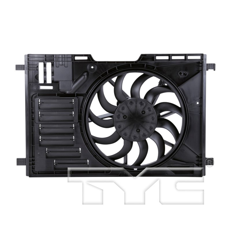 TYC 624020 Dual Radiator and Condenser Fan Assembly