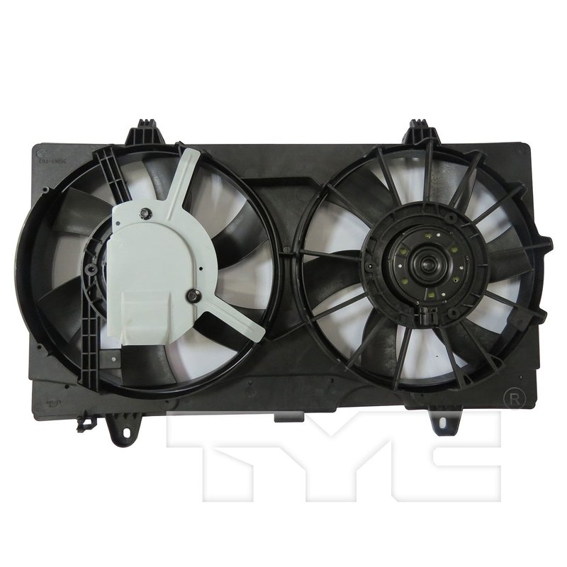 TYC 624070 Dual Radiator and Condenser Fan Assembly