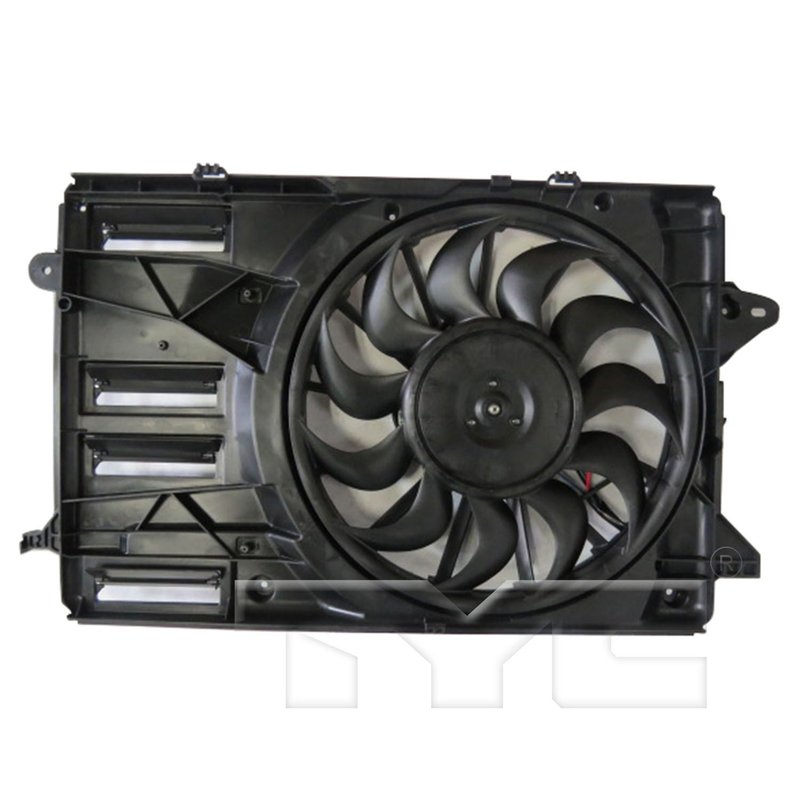 TYC 624090 Dual Radiator and Condenser Fan Assembly