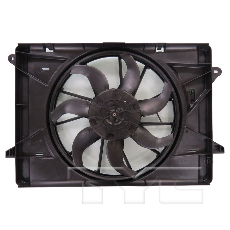 TYC 624120 Dual Radiator and Condenser Fan Assembly
