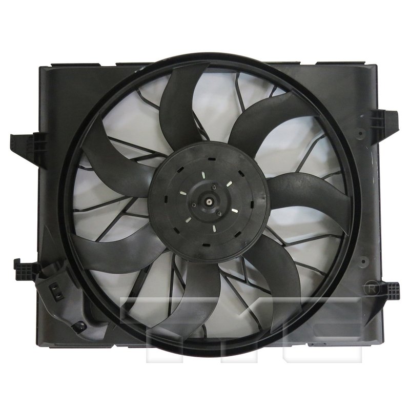 TYC 624340 Dual Radiator and Condenser Fan Assembly