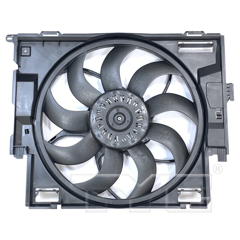 TYC 624380 Dual Radiator and Condenser Fan Assembly