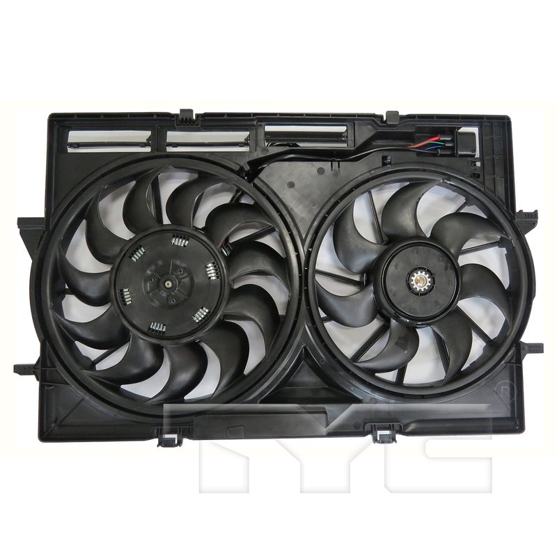 TYC 624630 Dual Radiator and Condenser Fan Assembly