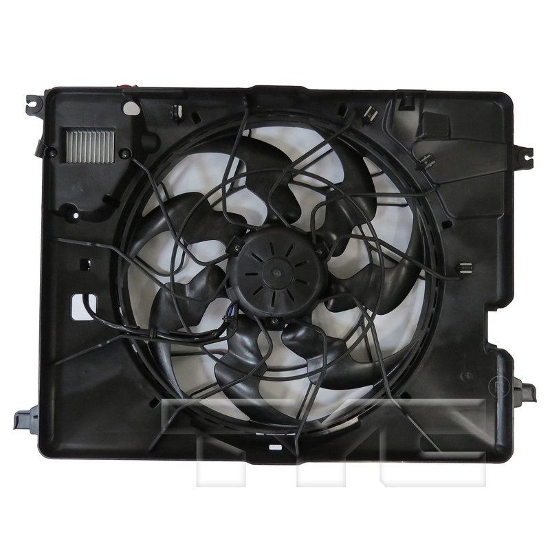 TYC 624700 Dual Radiator and Condenser Fan Assembly