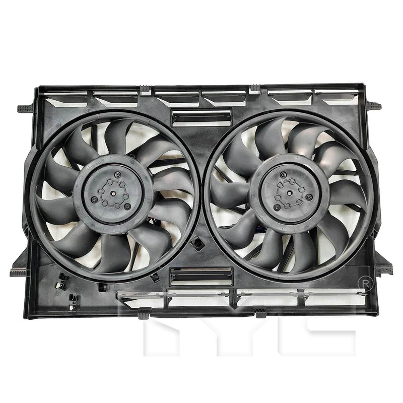 TYC 624820 Dual Radiator and Condenser Fan Assembly