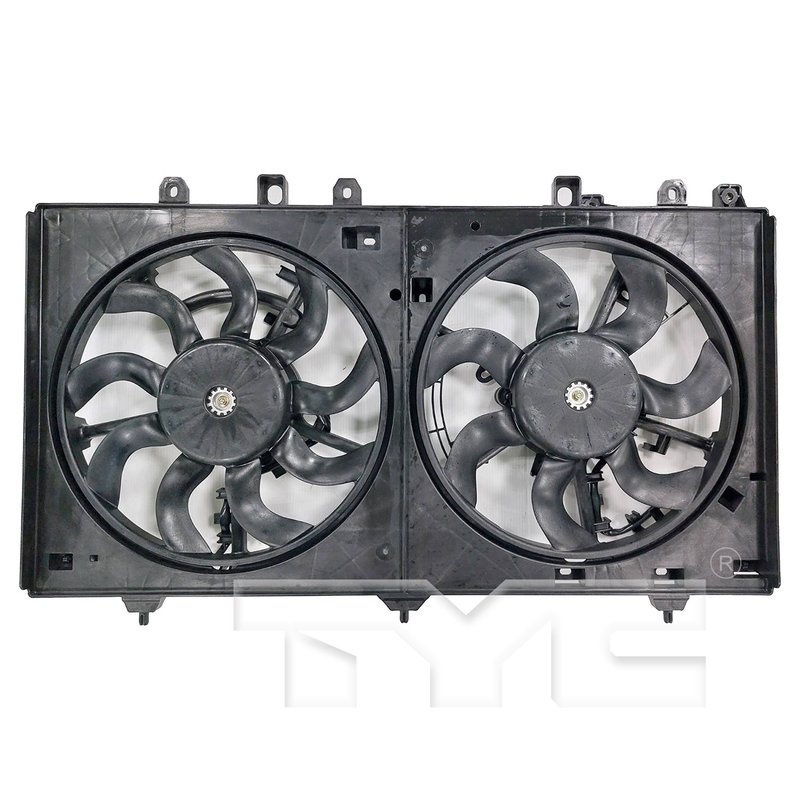 TYC 624940 Dual Radiator and Condenser Fan Assembly