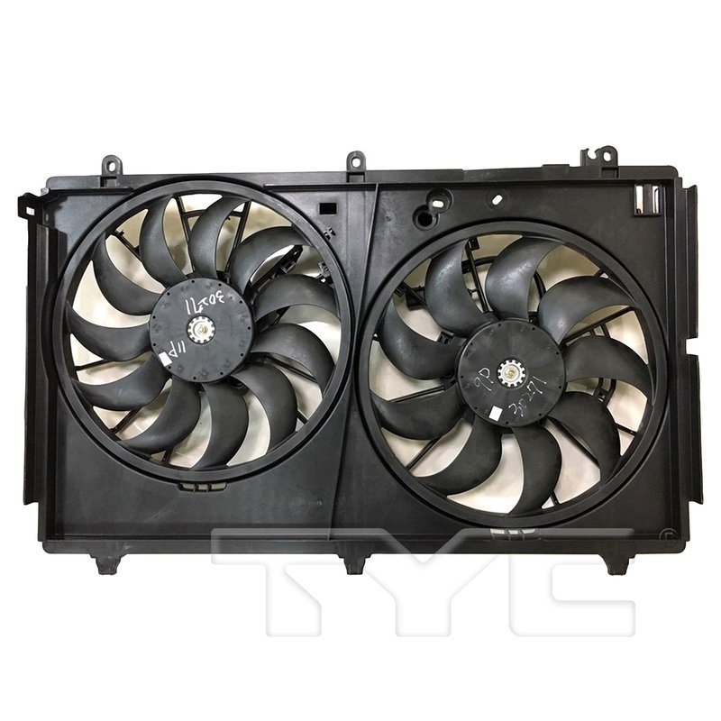 TYC 625120 Dual Radiator and Condenser Fan Assembly