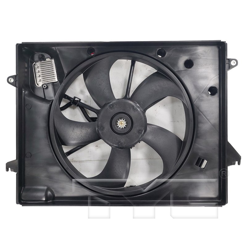 TYC 625360 Dual Radiator and Condenser Fan Assembly