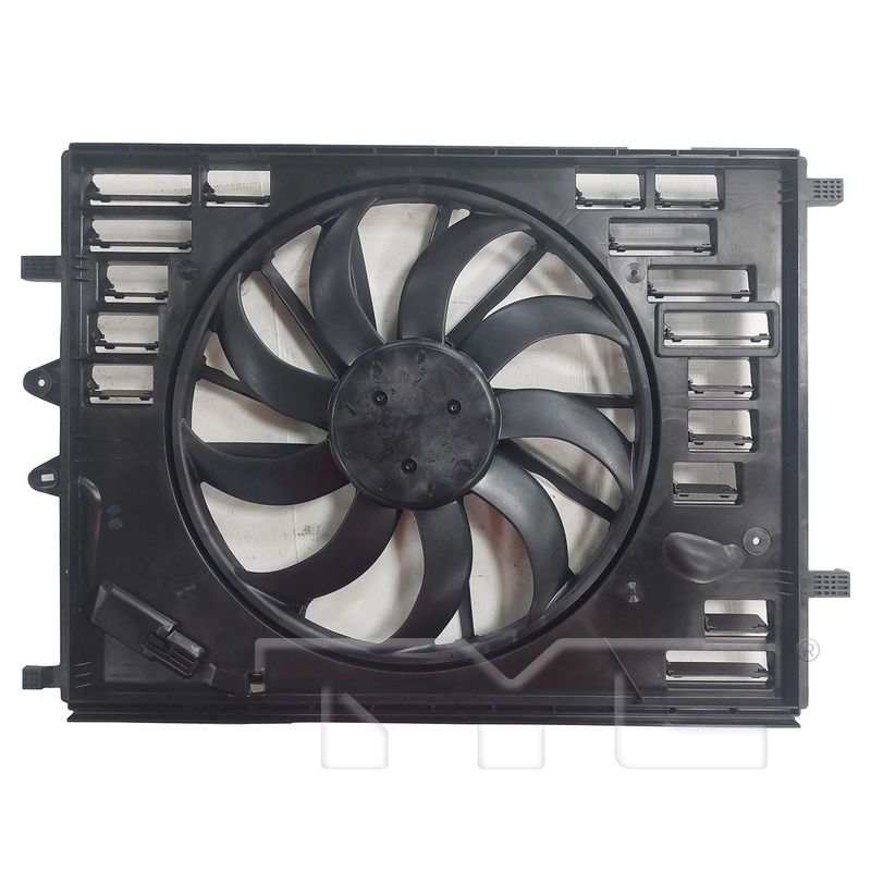 TYC 625470 Dual Radiator and Condenser Fan Assembly
