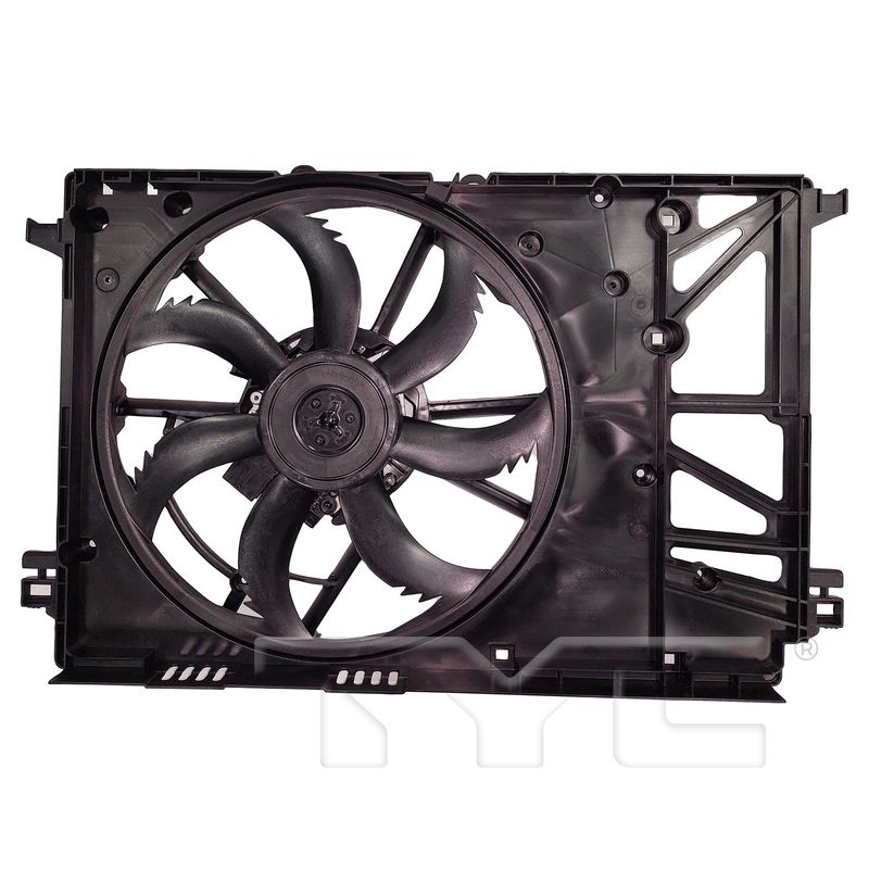 TYC 625480 Dual Radiator and Condenser Fan Assembly