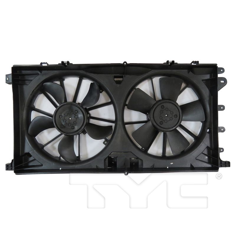 TYC 625490 Dual Radiator and Condenser Fan Assembly