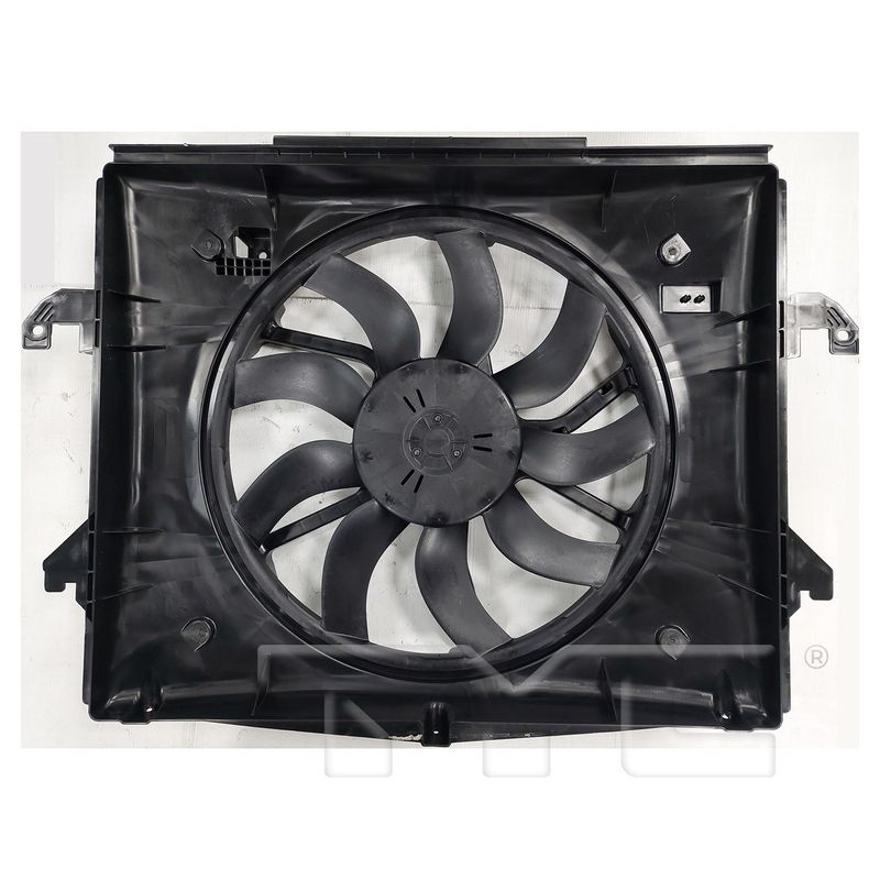 TYC 625500 Dual Radiator and Condenser Fan Assembly