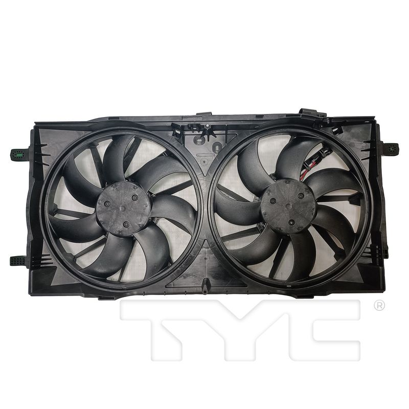 TYC 625530 Dual Radiator and Condenser Fan Assembly
