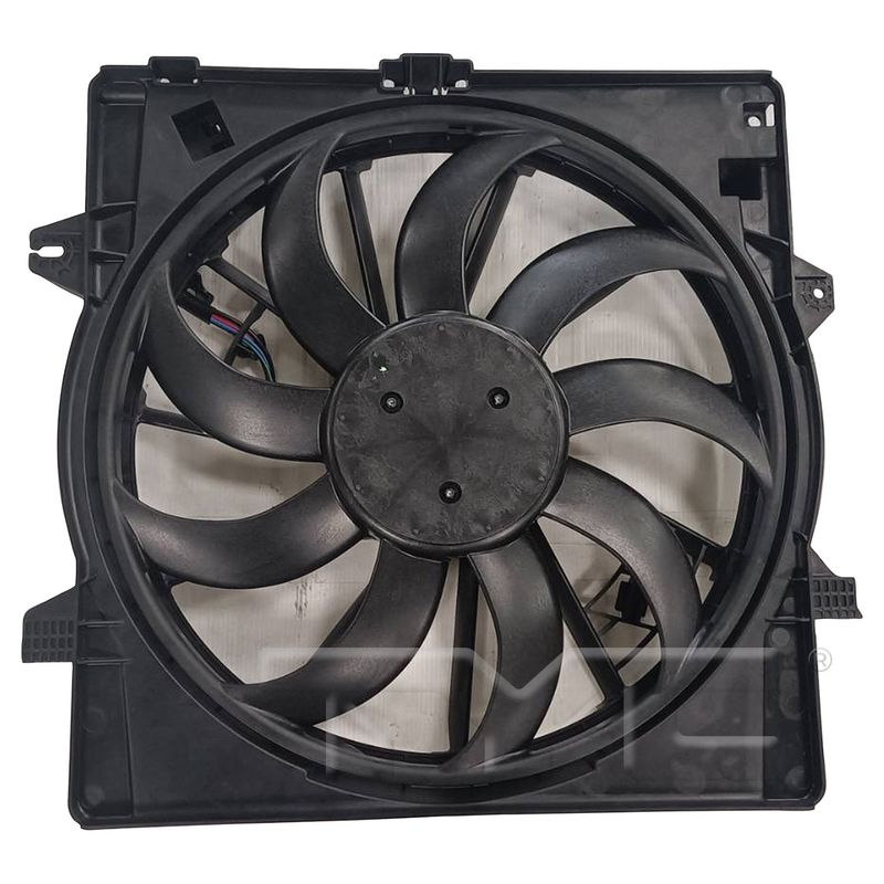 TYC 625580 Dual Radiator and Condenser Fan Assembly