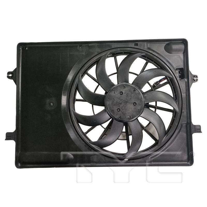 TYC 625610 Dual Radiator and Condenser Fan Assembly
