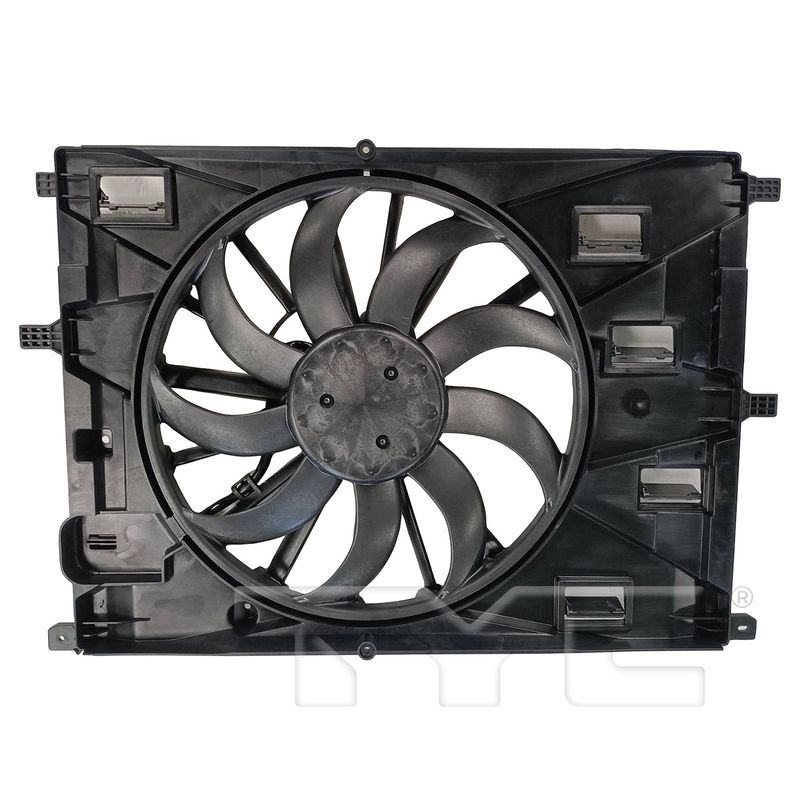 TYC 625640 Dual Radiator and Condenser Fan Assembly