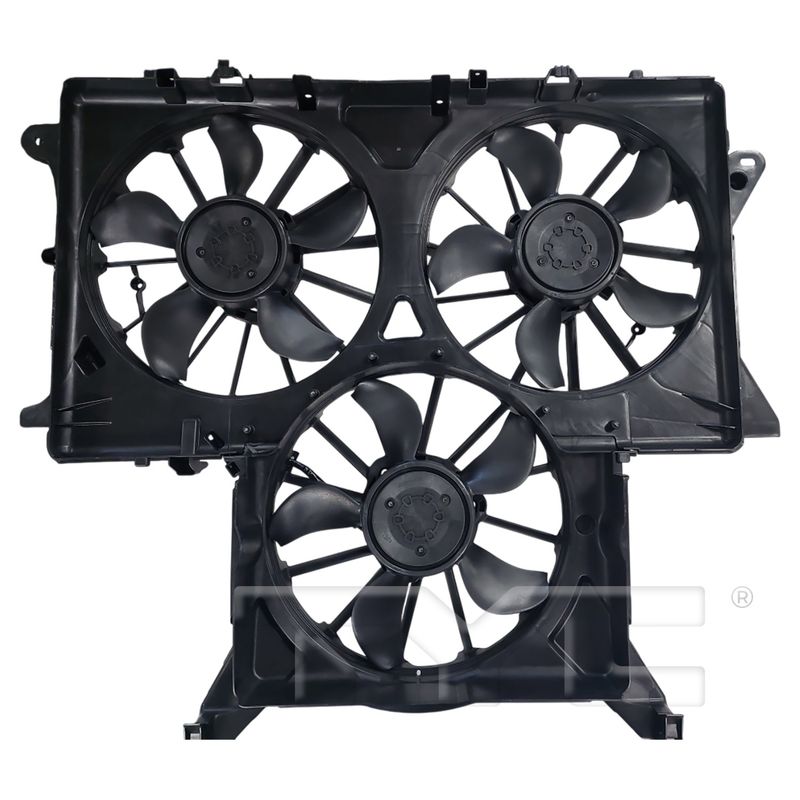 TYC 625660 Dual Radiator and Condenser Fan Assembly