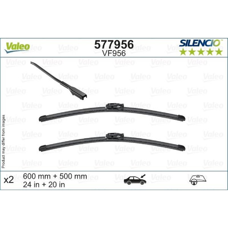 Valeo 577956 Wiper Blade Set - Front