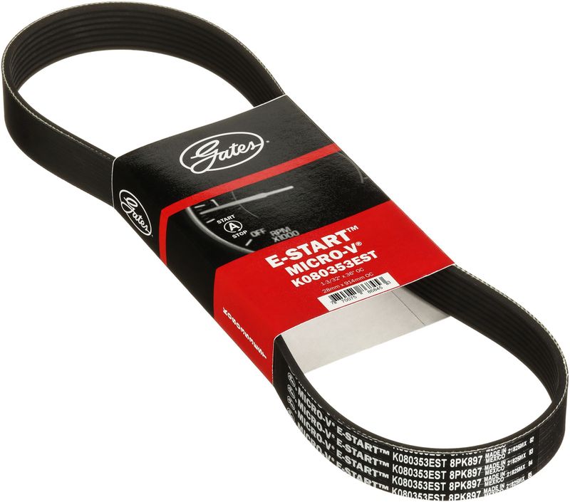 Gates K080353EST Serpentine Belt - Alternator